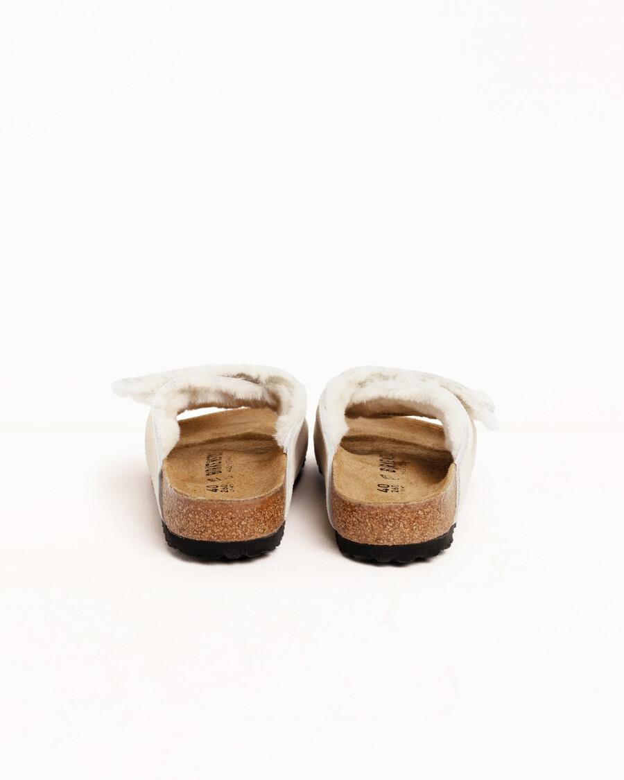 stüssy birkenstock solana shearling slides