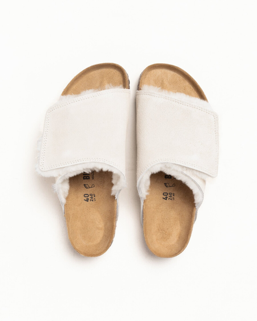 stüssy birkenstock solana shearling slides