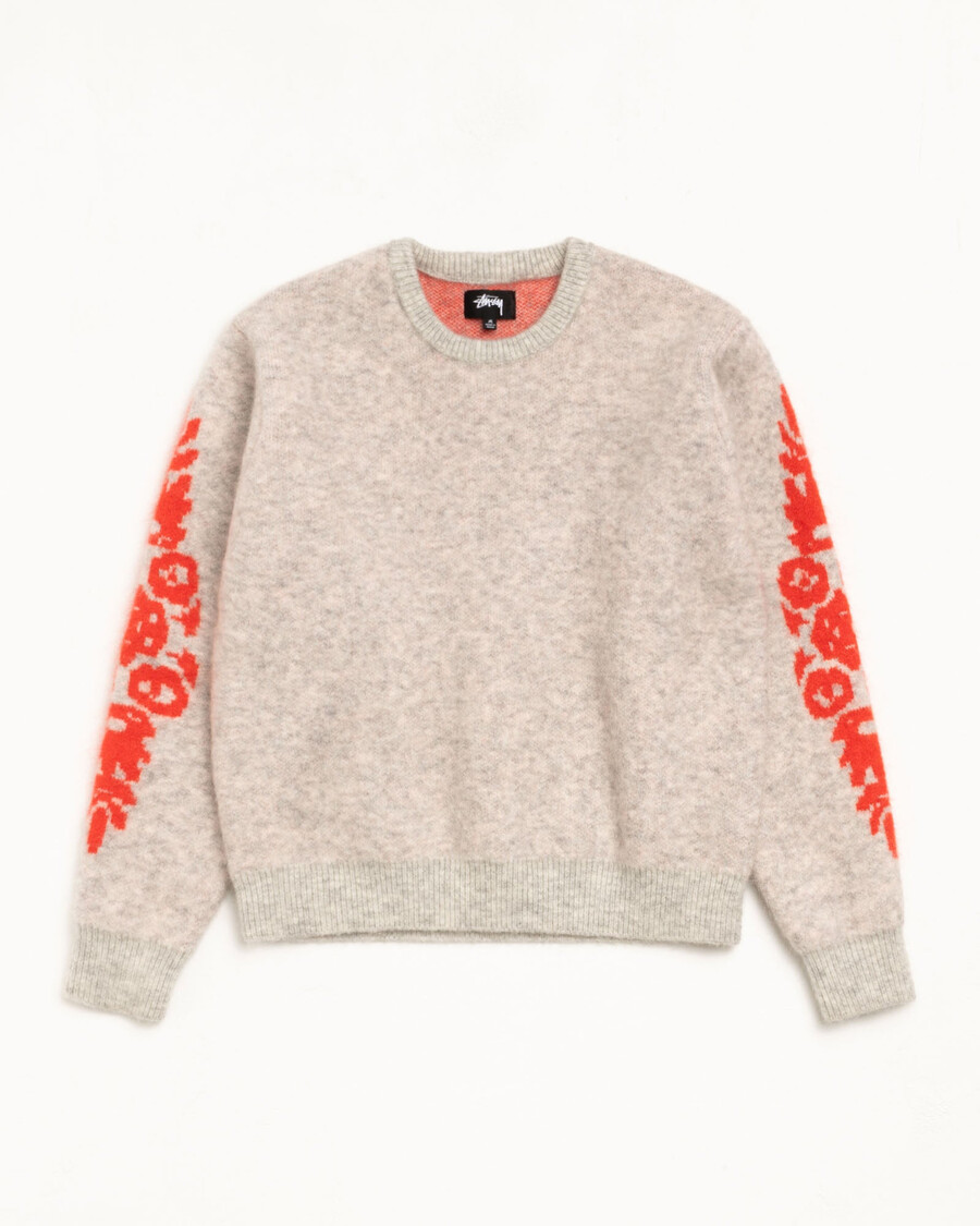 mohair blomstertrøje
