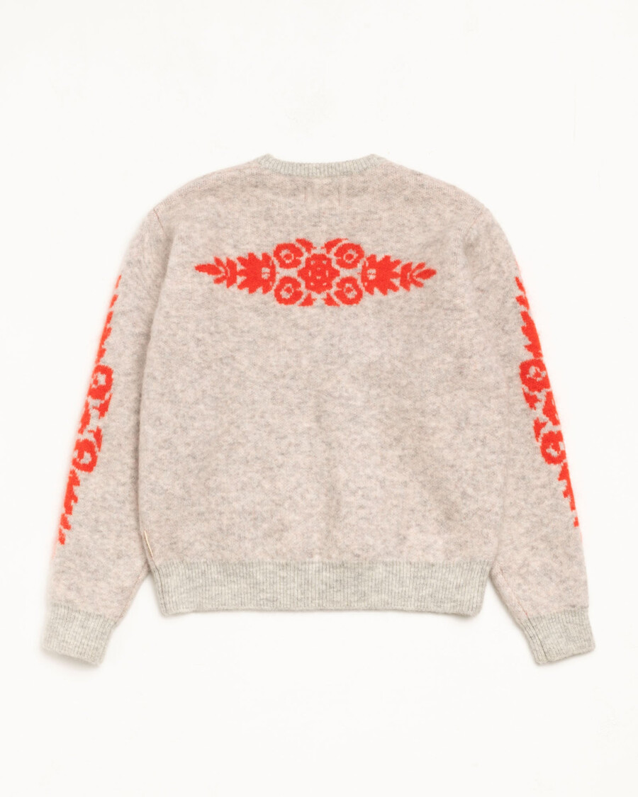 mohair blomstertrøje