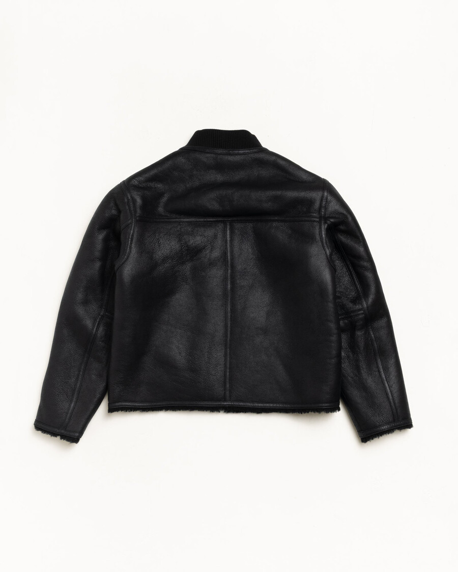 vendbar bomberjakke fra shearling