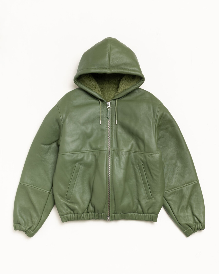 arbejdsjakke i shearling