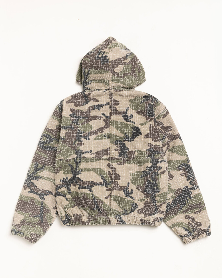 arbejdsjakke camo canvas needlepunch i skovkamouflage