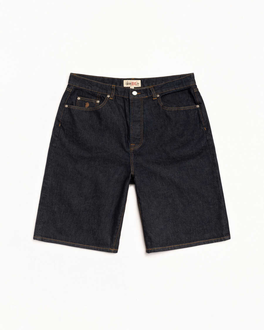 store gamle korte denimbukser