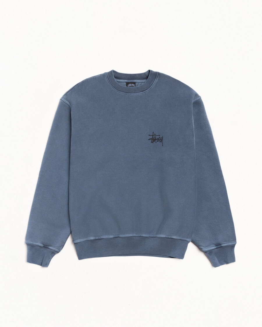 basis stüssy crew pigment dyed