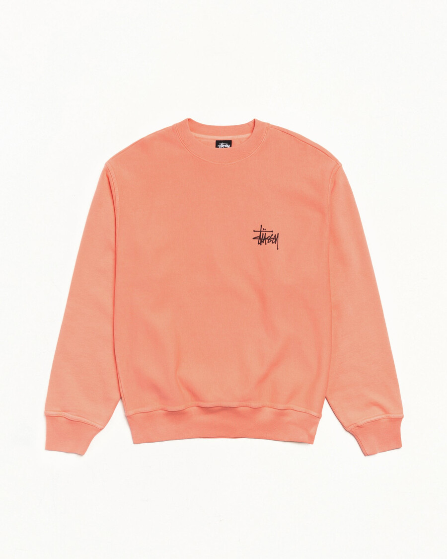 basis stüssy crew pigment dyed