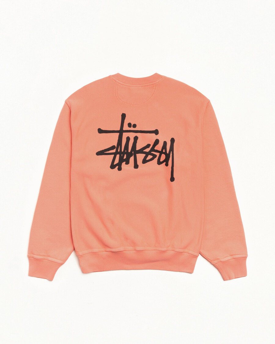 basis stüssy crew pigment dyed