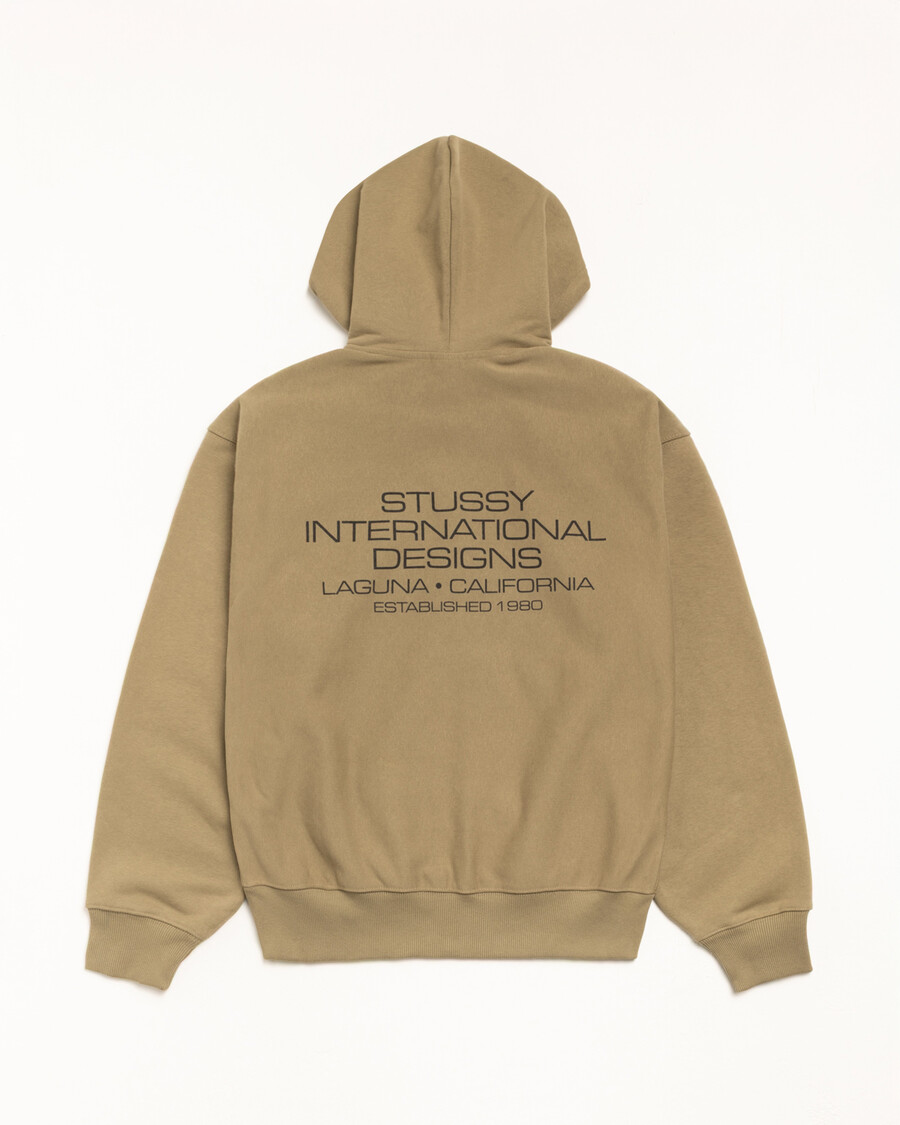 international designs hættetrøje med lynlås