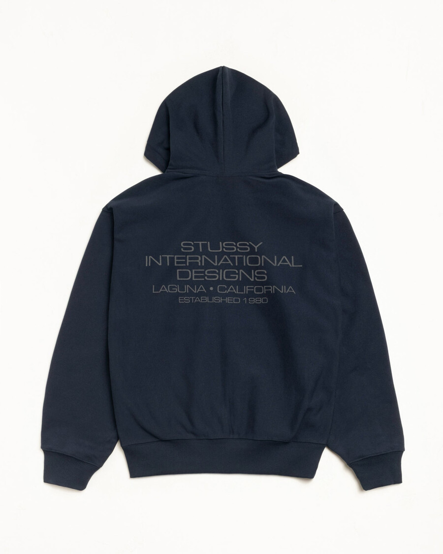 international designs hættetrøje med lynlås