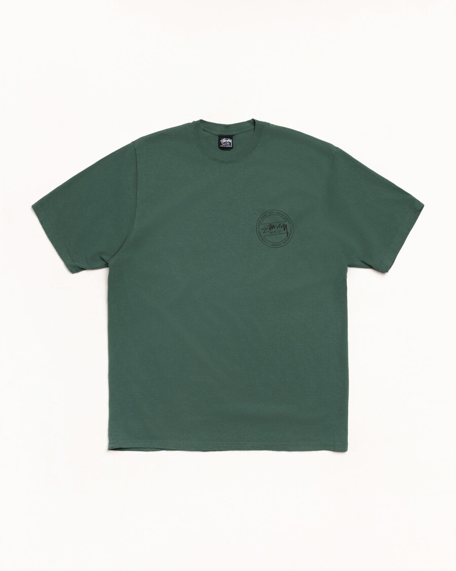 stüssy wear t-shirt med pigmentfarve