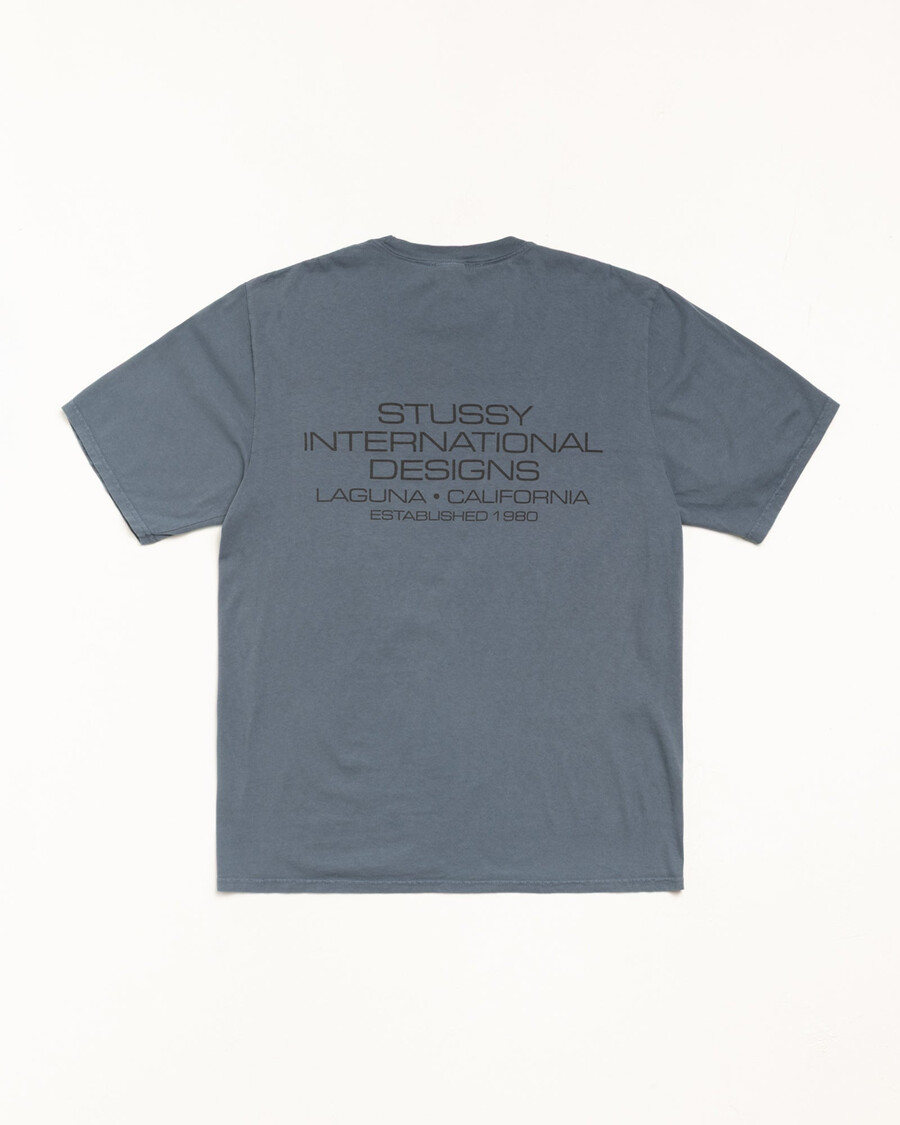 internationalt design t-shirt med pigmentfarve