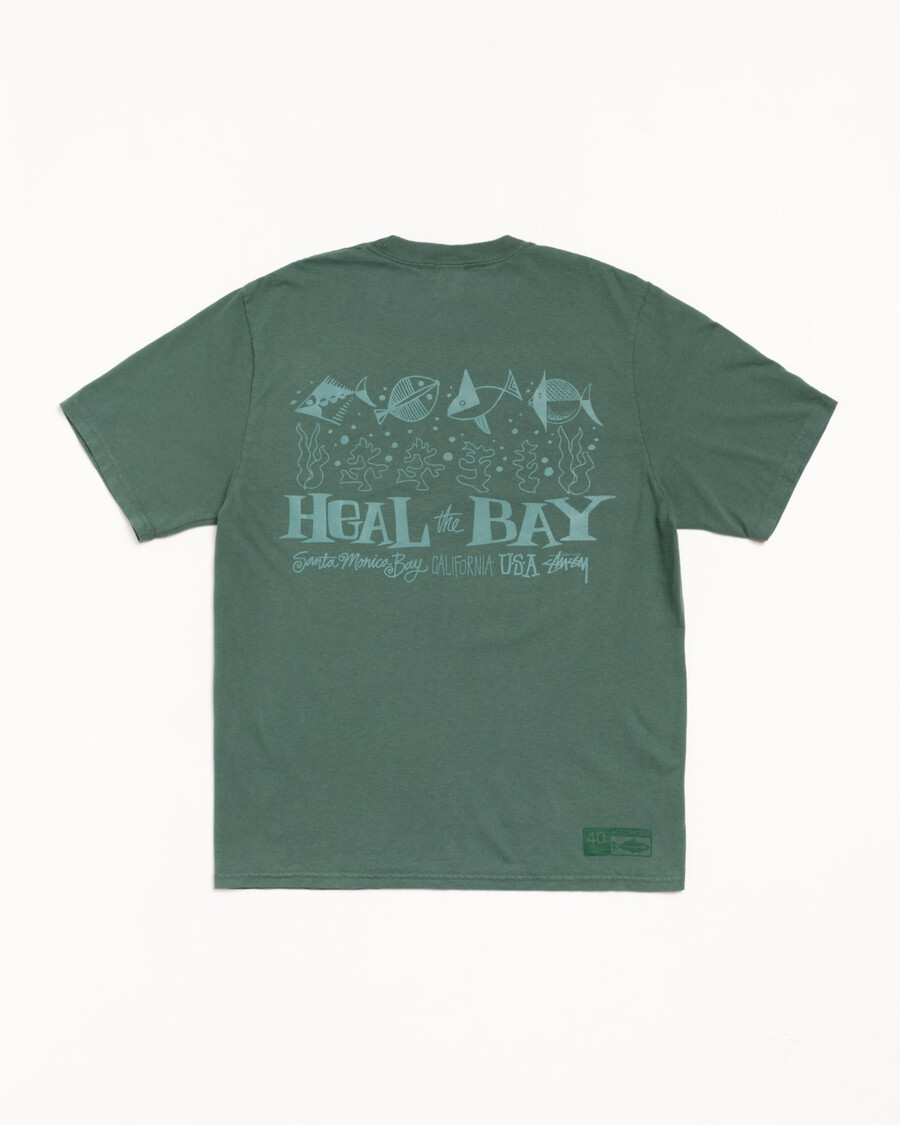 heal the bay 40 t-shirt pigmentfarvet